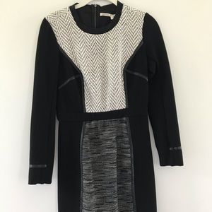 Racheal Roy excellent condition black white dress
